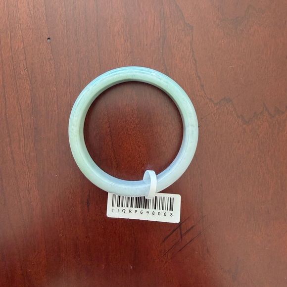 Certified Mixed Spring Green Burma Jade Bangle – 55.1mm